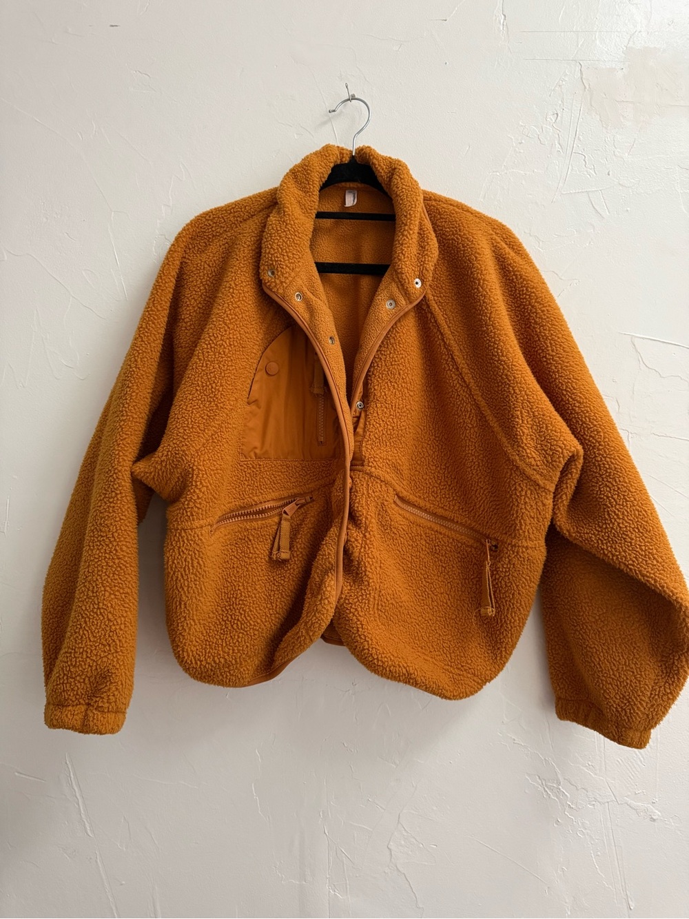 FP Movement by Free People Burnt Orange Sherpa Puffer Jacket